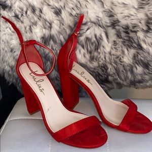 👠Red Suede Heels 👠